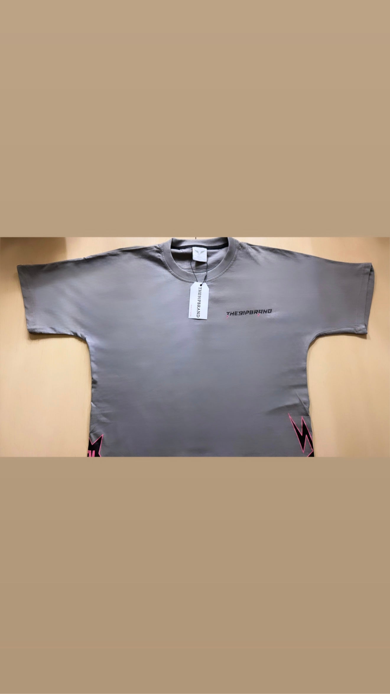 PINK X GREY THE91PBRAND GLOBAL SHIRT