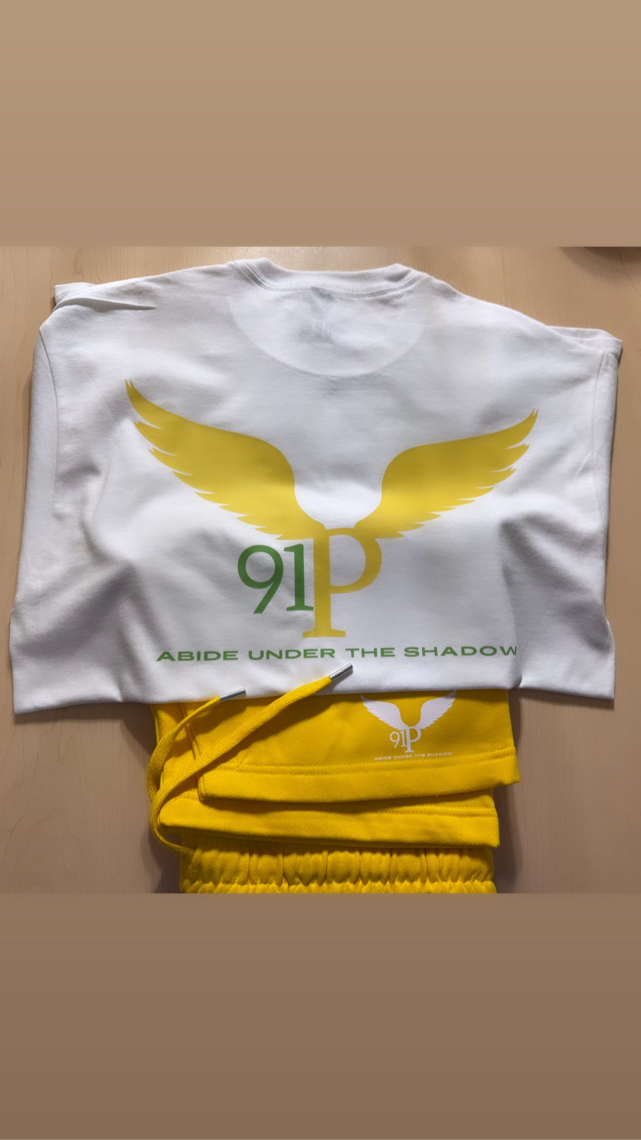 Green/yellow x BIG LOGO SHORT SET