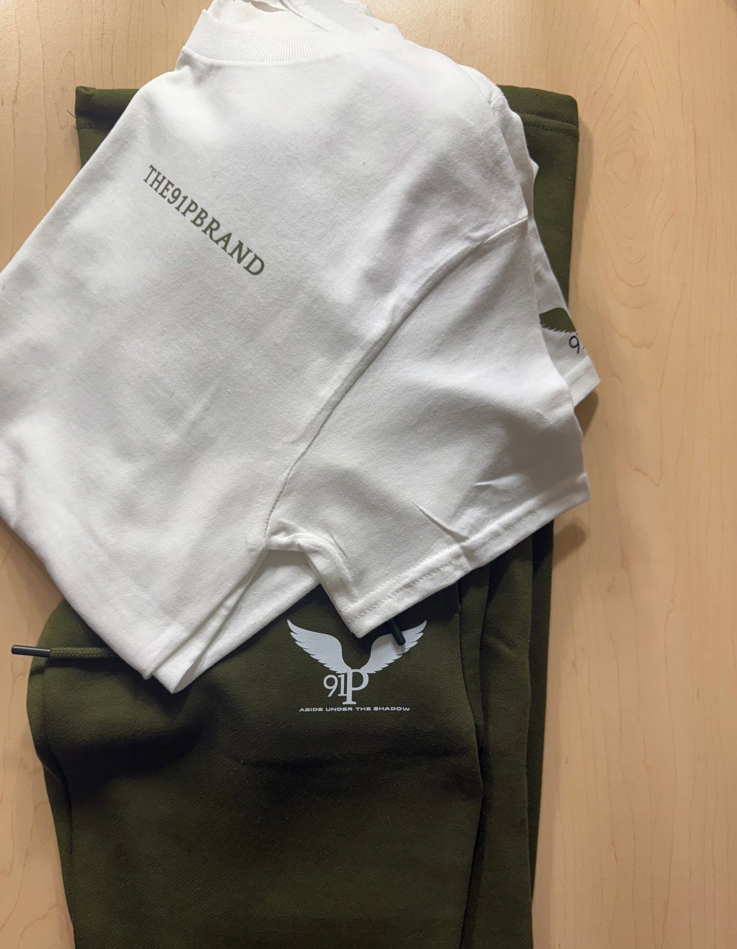 Olive green x BIG LOGO JOGGER SET