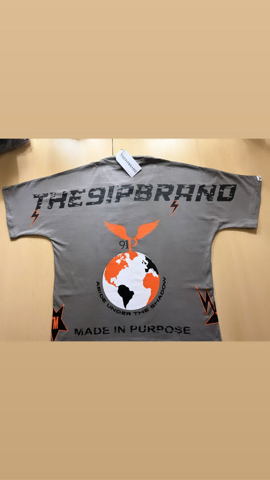 ORANGE X GREY THE91PBRAND GLOBAL SHIRT