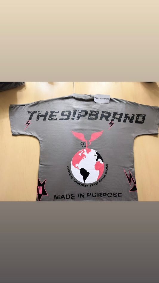 PINK X GREY THE91PBRAND GLOBAL SHIRT