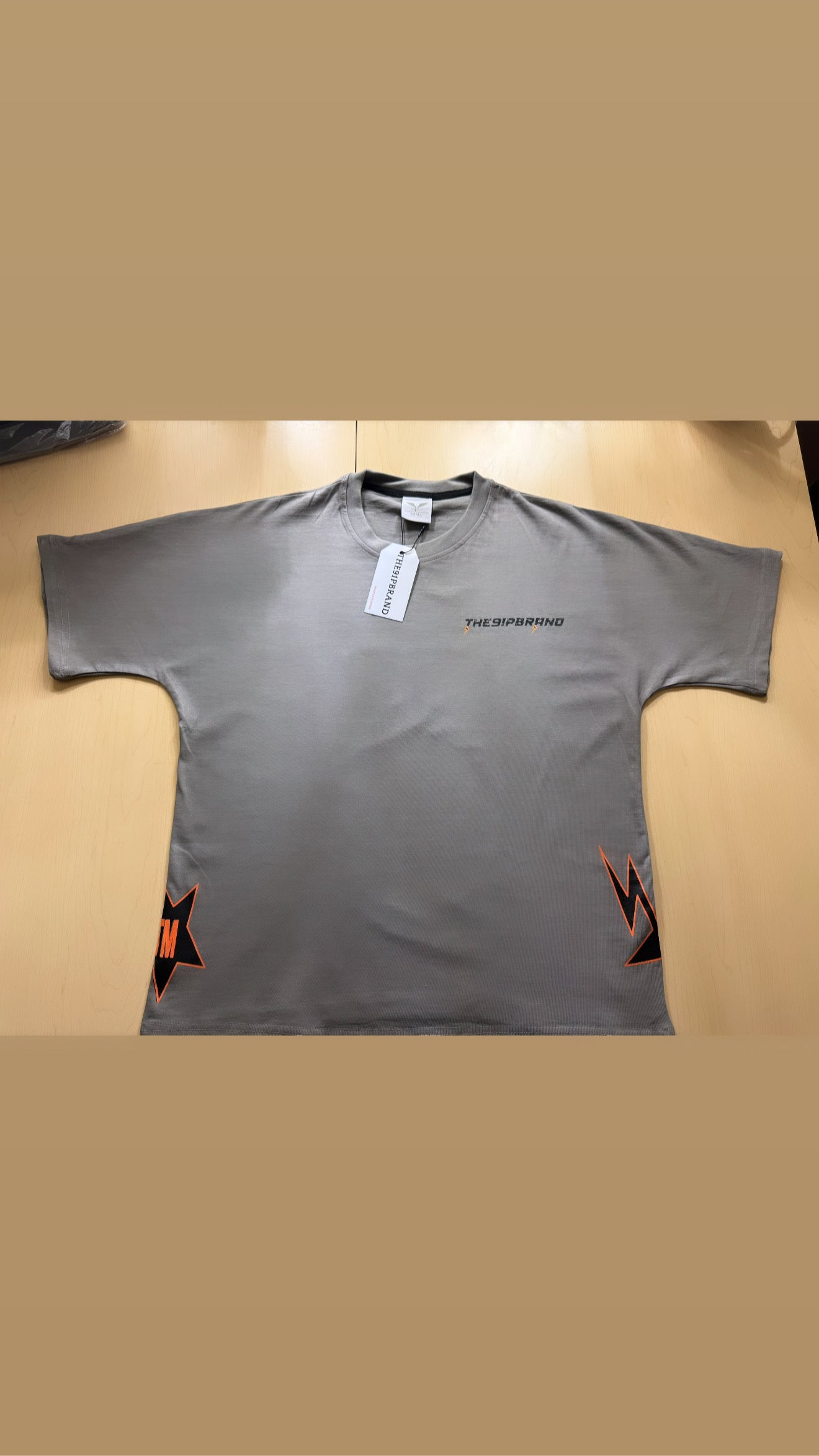 ORANGE X GREY THE91PBRAND GLOBAL SHIRT