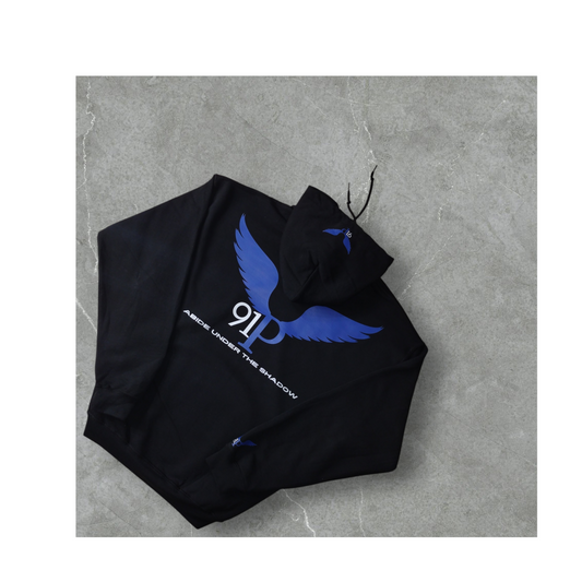 THE91PBRAND BLUE LOGO HOODIE