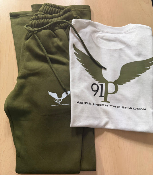 Olive green x BIG LOGO JOGGER SET
