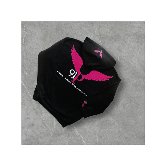 THE91PBRAND PINK LOGO HOODIE