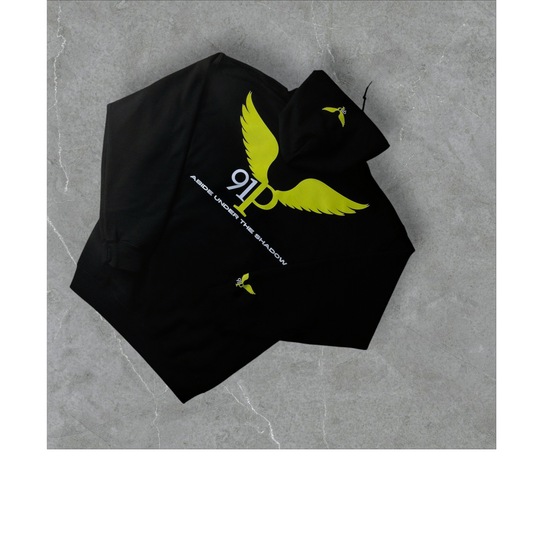 THE91PBRAND YELLOW LOGO HOODIE
